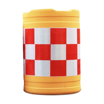 巨成 防撞桶塑料水马隔离墩道路交通反光警示桶灌水灌沙隔离墩 吹塑800*600mm 10个起订