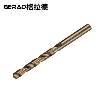 格拉德（GERAD）G111116 高速钢含钴HSS-CO直柄麻花钻头M35钴钻11.6mm (五支装) 不锈钢打孔钻头