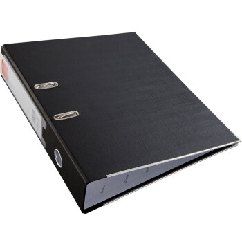 齐心（COMIX）A108N F/C塑料档案盒 黑色加厚PP塑料文件资料盒 285×345×75mm
