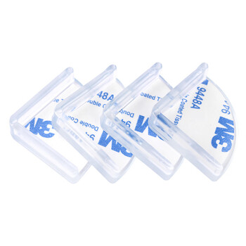 稳斯坦 WST086 透明防撞护角 安全防护包角包边加厚防撞桌角套角 圆弧款10个