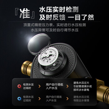 美的（Midea）高端款家用防爆前置过滤器超8.5T/h大水量反冲洗全屋免换芯非直饮自来水管道净水器QZBW20S-24 Pro