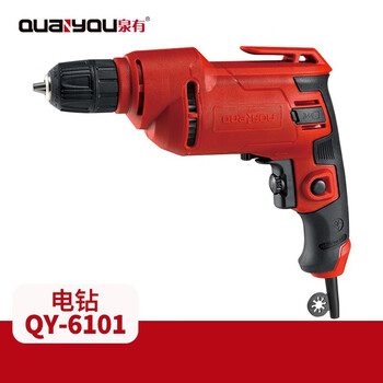 泉有（quanyou）手电钻10mm手枪钻多功能电动螺丝刀泉有电钻起子工具 QY-6101（600W自锁夹头）