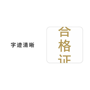 飞尔（FLYER）封口贴 透明防水长方形金银黑字封检验贴【25x20mm 金字 合格证 1000贴】