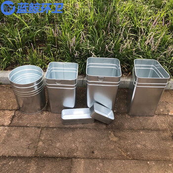 蓝鲸环卫 定制镀锌方桶  户外垃圾桶内胆果皮箱内筒镀锌板不锈钢定制LJHW-1005