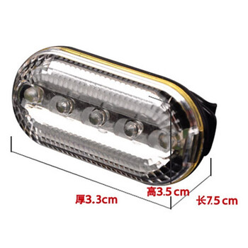 盛富永 红蓝爆闪警示肩灯 防水肩夹式LED闪光灯 骑行夜跑警示灯