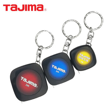 田岛（TAJIMA）KPS-30BL/CHN 迷你卷尺1m2m3m KEY卷尺 便携式小卷尺钥匙扣软尺盒尺 1001-0841