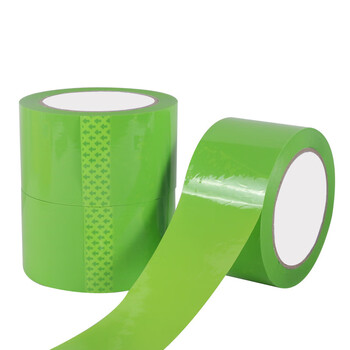 飞尔(FLYER)彩色封箱胶带 高粘度标识分类胶条 快递打包胶纸 果绿色 宽5cm长90米【FLj070】5卷起批