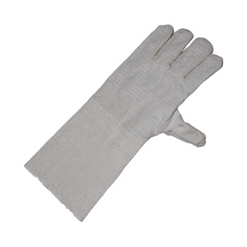 君御加长白帆布手套*1副 白色 均码
