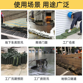 巨成  防汛沙袋防洪防汛专用沙袋防水抗洪帆布袋地下室电梯井挡水防洪涝【25*50cm】10个装 不含沙