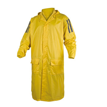 代尔塔（Deltaplus）407007 MA400连体式雨衣PVC涂层 户外防水防雨防风 T定做 深绿色 XXL码 1件