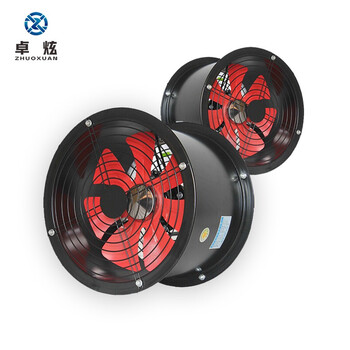 卓炫（ZHUOXUAN）圆筒管道风机 工业排风扇 排气扇 换气扇 厨房油烟墙式抽风机 8寸