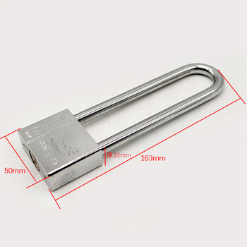 恩鸽 红环挂锁 防盗锁防水防锈防撬锁具大门锁宿舍长梁锁子 50mm 长梁（定制）