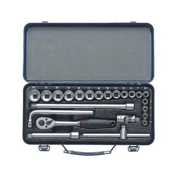 哈恩库博 棘轮套筒扳手组套3/8''23件六角形 58279010 60天