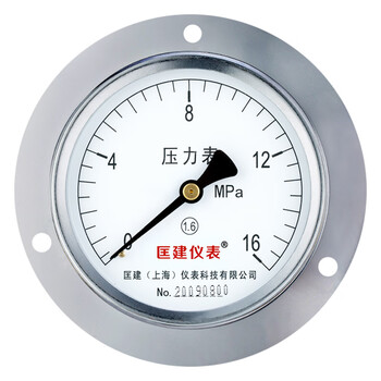 匡建仪表（CONJANT）Y-100ZT轴向带边压力表 液压表水压表气压表真空表0-16MPa