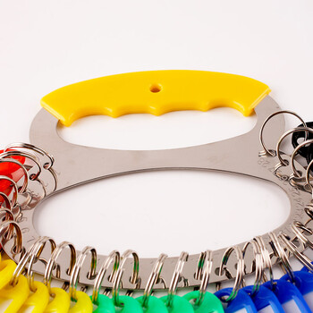 优必利 钥匙盘 带护套28位加厚舒适手提金属钥匙板标签分类管理钥匙扣 洒店宾馆房东大钥匙串