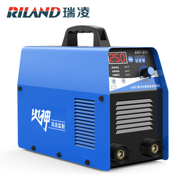 瑞凌火神电焊机250单电压两相220V便携式小型电焊机【全套8米线套餐】一键智能款220V电压