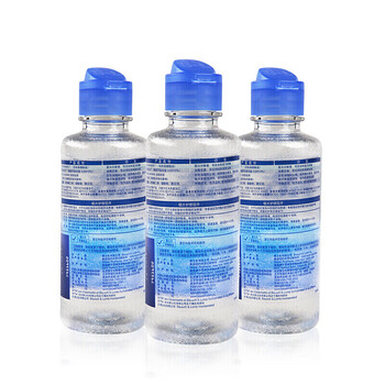 博士伦隐形眼镜护理液 清透120ml*3(新老包装随机发货）