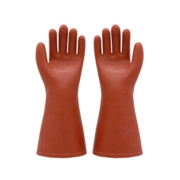 双安 10KV橡胶绝缘手套（手型）带电作业电力配电房安全防触电