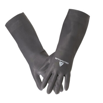 代尔塔（Deltaplus）201510 VE510 高性能氯丁橡胶防化手套 耐油耐热防酸碱 工作劳保手套 定做 10码 12副