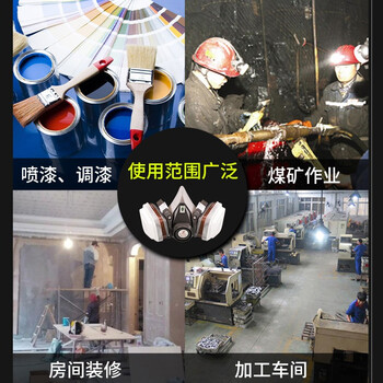 普达 防毒面具 FD-410配7号虑毒盒7件套 1套 橡胶 防SO2/NO2/HCl等酸性气体 打农药煤矿开采 防毒面罩