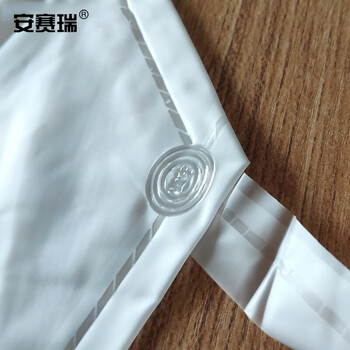 安赛瑞 PVC磨砂防水围裙 透明防油防污加厚围裙  5条装 11322