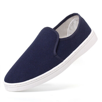 安美尚（ams）深蓝色中巾鞋 PVC底 布面 37码 5双（定制）