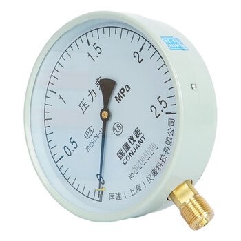 匡建仪表（CONJANT）Y-150压力表 径向 指针式 水压表油压表气压表表盘直径150mm 0-2.5MPa