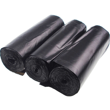 利得 背心式手提办公垃圾袋加厚中大号垃圾桶袋 背心式黑色50cm*60cm100只