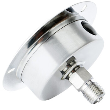 匡建仪表（CONJANT）YTN-60BFZ 不锈钢耐震压力表轴向无边 防腐蚀耐酸碱M14*1.5螺纹 0-25mpa 