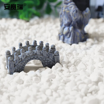 安赛瑞 白色石子（5kg）雪花白垃圾桶烟灰用鹅卵石多肉铺面水族箱鱼缸石石径0.4-0.6cm 500041