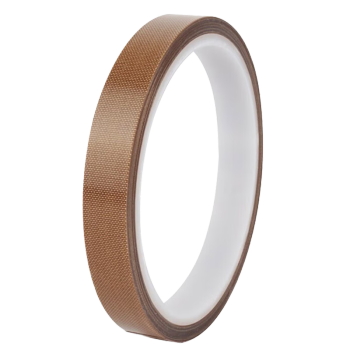 联嘉 铁氟龙胶带 耐高温隔热胶带 普通粘性棕色 1.8cmx10mx0.13mm 10卷