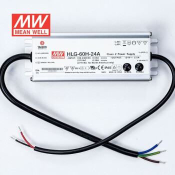 明纬 MEANWELL HLG-60H-24A恒压恒流型防水 开关电源 2.5A 24V