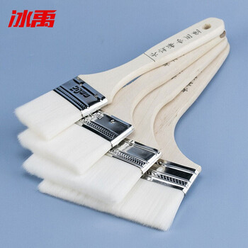 冰禹 BYyc-264 水性羊毛清洁刷 油漆刷调料刷 木柄除尘细羊毛刷 4件套(2/3/4/5)