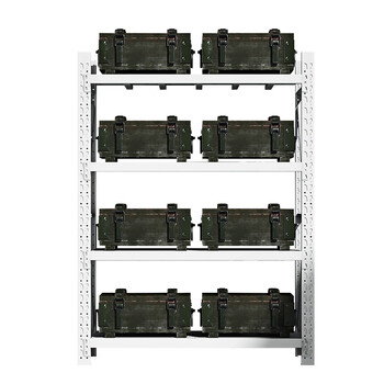 金兽 仓储货架 1500*600*2000mm重型钢制储物架车间杂物整理架GH1061 白色主架