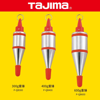 田岛（TAJIMA）P-QB600 铅直测定器重锤 迷你线坠 快速静止带橡胶环线锤300 400 600重锤 1009-1931