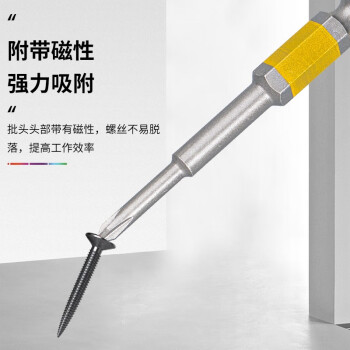 VESSEL威威带磁单头批嘴GS161200细杆十字螺丝刀 PH1X200mm 1支装