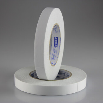 飞尔（FLYER）双面胶 超薄强粘 工业棉纸热熔性双面胶【5卷装 5mm*50m】
