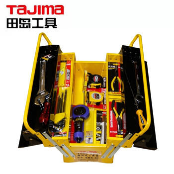 田岛（TAJIMA）EBS-25 专业工具箱储物箱手提工具箱三翻斗大尺寸抽屉式存储箱 25寸3002-1355