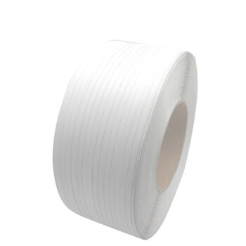 飞尔(FLYER)pp机用打包带 机用半自动机用打包带 宽12mm 厚0.8mm 长约1500米 白色【FLb714】