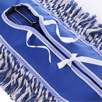 金诗洛 KSL062 平板拖把 排拖工厂酒店可替换棉纱拖把保洁 40CM（蓝白-替换头）