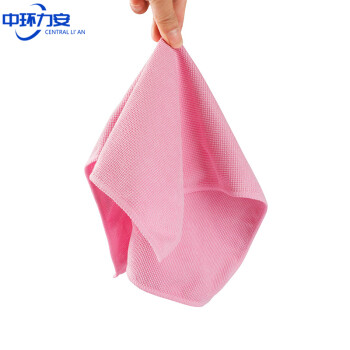 中环力安【颜色随机（30*40cm）十条装】抹布无尘毛巾不掉毛洁净抹布强吸水洁净毛巾