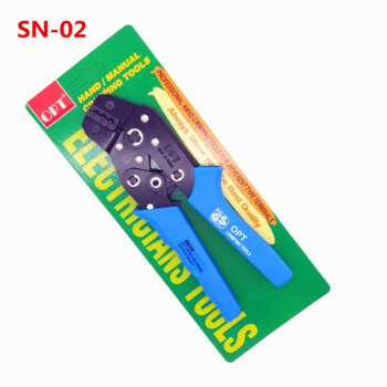SN-02裸端子专用(0.25-2.5mm)棘轮式绝缘接线端子压线钳冷压压接钳台湾OPT SN-02 洛钒合金钢 现货
