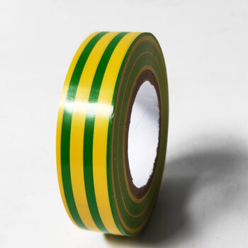 飞尔（FLYER）黄绿地线标识胶带 10卷装/包 17mm×18m PVC电气电工绝缘【FL087z】