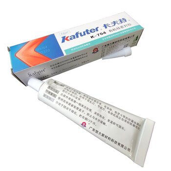 卡夫特 kafuter K-704 有机硅密封胶 单组份室温固化硅橡胶 电子胶 白色 45克/支