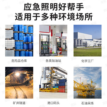 坚冠 消防LED防爆应急灯 消防应急灯双头商用煤矿仓储紧急疏散通道标识疏散指示灯标志灯【防爆应急灯】