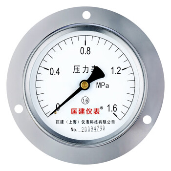 匡建仪表（CONJANT）Y-100ZT轴向带边压力表 液压表水压表气压表真空表0-1.6MPa