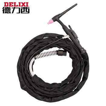德力西氩弧焊机焊枪Q150300焊把线wp1826水冷枪氩弧焊枪配件 QQ150焊枪8米【8平方】