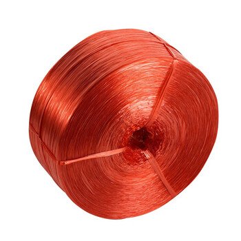 飞尔（FLYER）打包绳大捆 全新料塑料绳子捆扎绳 撕裂绳 草球绳 扎口绳 约2.6kg红色【FLb670】