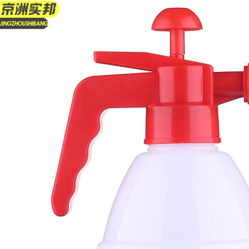 京洲实邦 0.8L 颜色随机铜嘴气压式手持喷壶小型压力喷雾瓶喷洒水壶  JZSB-8037