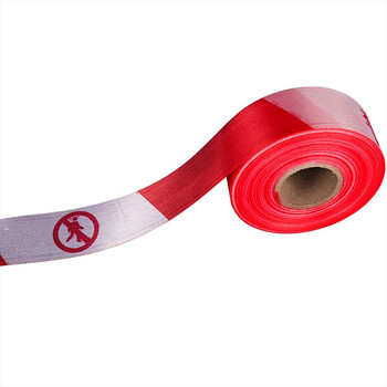 百舸 警戒线警戒带 道路交通施工警示隔离带 100M加厚新料 红白款注意安全